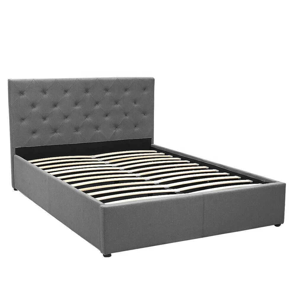 king single bed frame gas lift