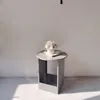 (tavolino da caffè piccolo) grigio lucido 45*24*54
