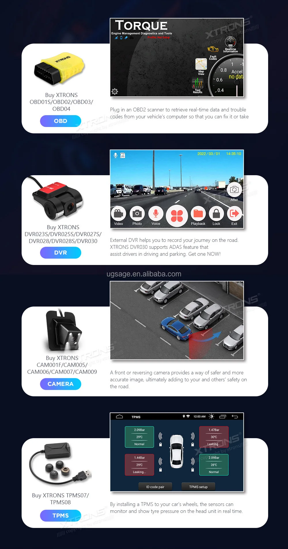 Xtrons 8" Android Auto Radio Car Video Player For Audi A4 B6 B7 S4 Rs4