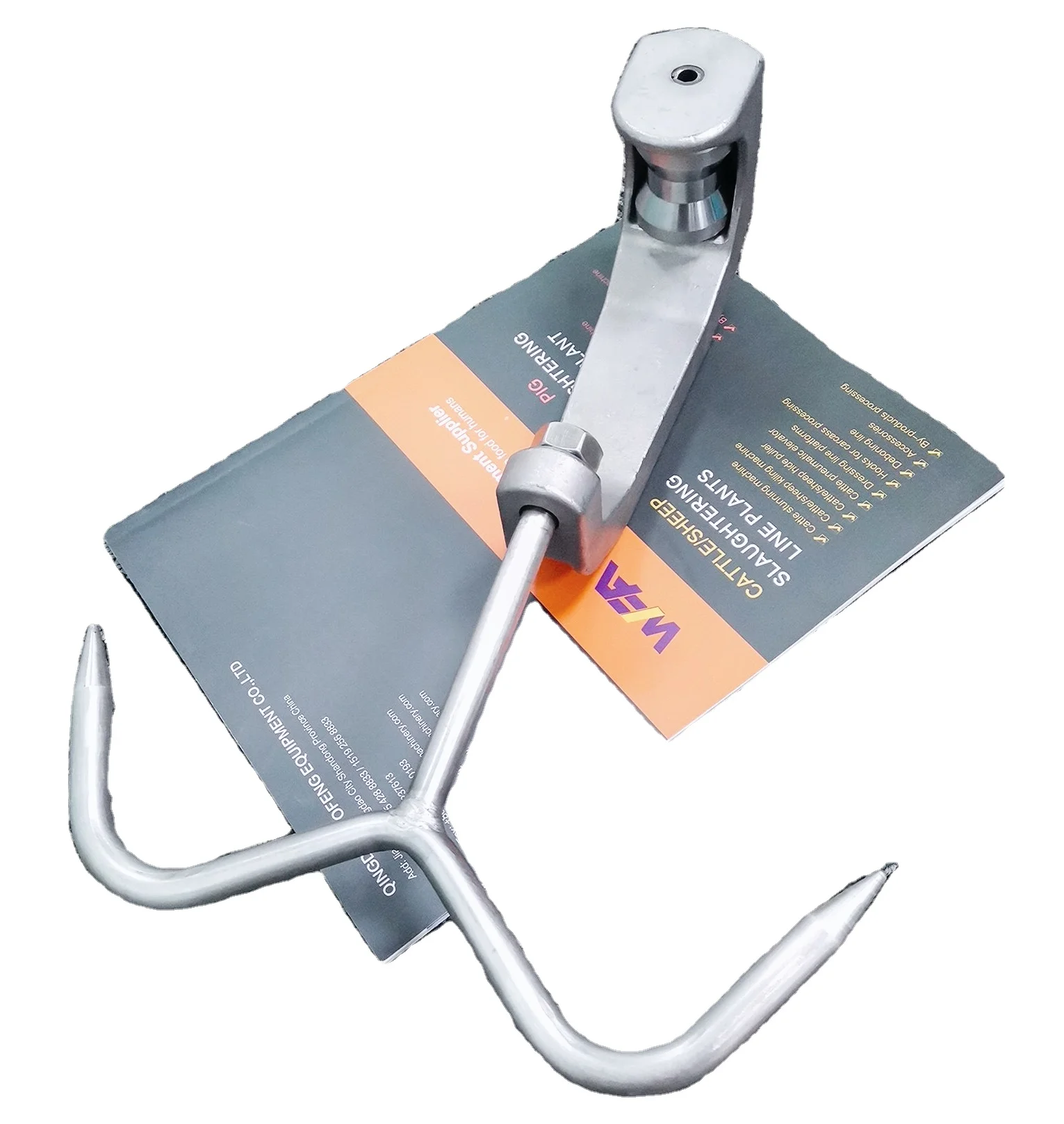Complete WFA Sheep Meat Processing Slaughter House of Goat Butcher Overhead Rail Pulley Hook