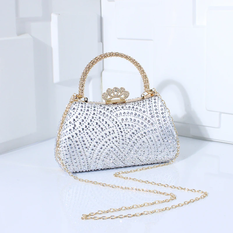 Exquisite Rhinestone Beaded Clutch for Wedding & Parties