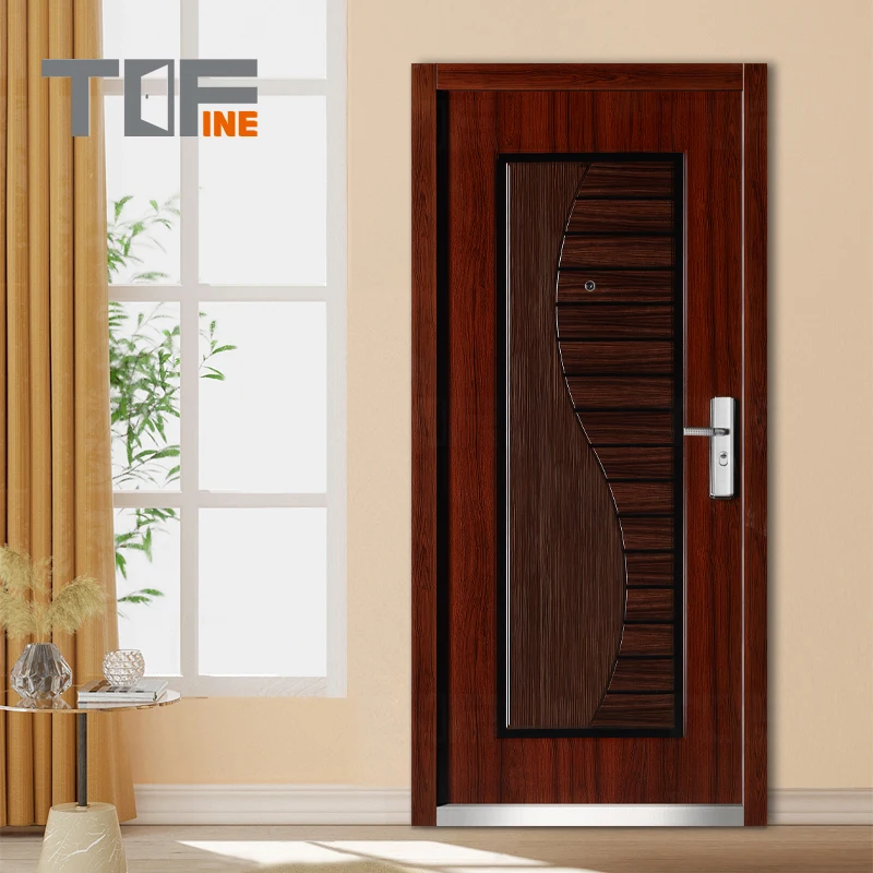 Euro 36 X 80 Open Out Europe Exterior Security Entrance Aluminium and Steels Main Front Entry Door Commmerial for Germany