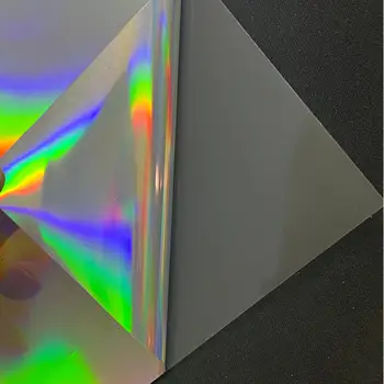 High Gloss PET Base Laser Car Sticker Eco-solvent Printable Holographic Self-adhesive Vinyl Advertising Material Stickers