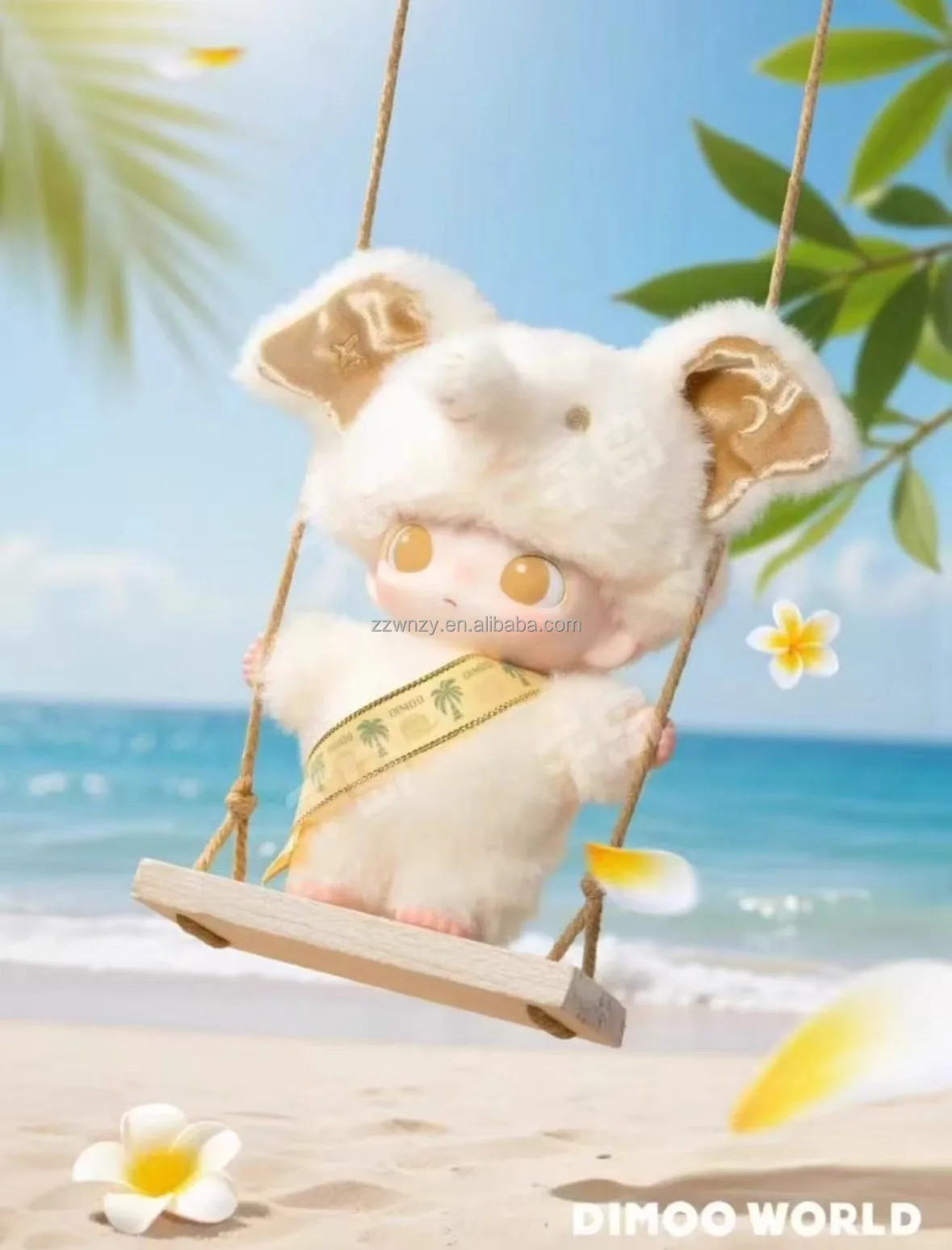 Dimoo Elephant in Moonlight Plush Toy Keychain for Kids