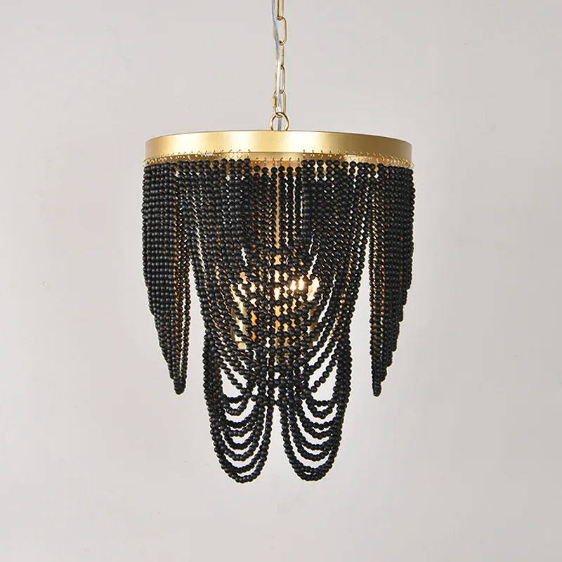 Lantlig bondgårdsbelysning Lantlig pärlkrona Retro pärlhängande belysning för kökshölje matsal