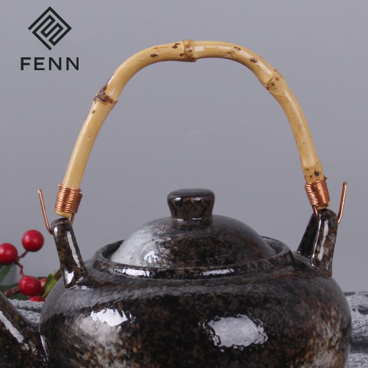 product fenn wholesale restaurant used vintage black japanese porcelain custom tea set tea pot sets with tea cup for hotel-64