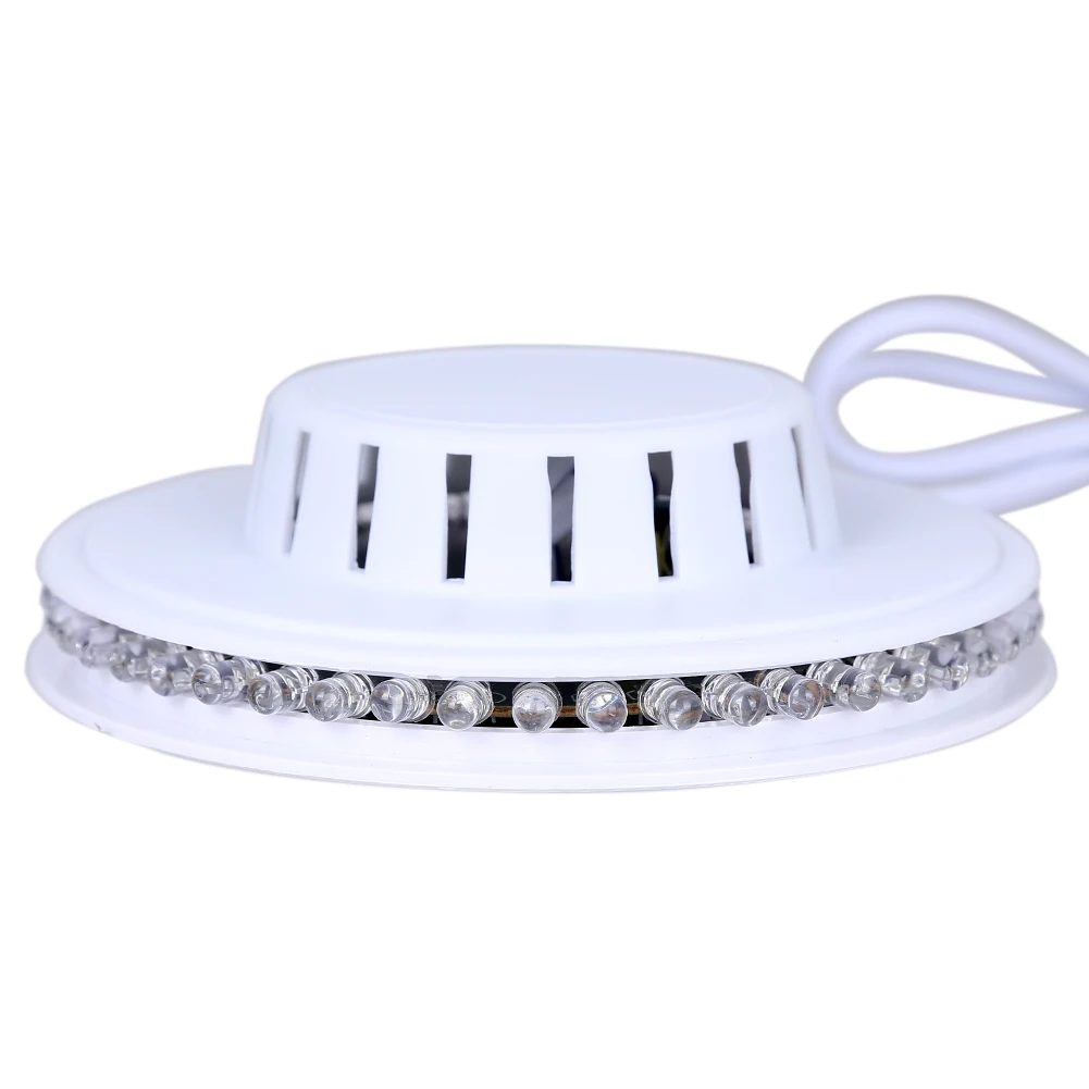 Mini Rotating ufo Light with Voice Activated 48 Beads LED Sunflower Effects Stage Disco Light