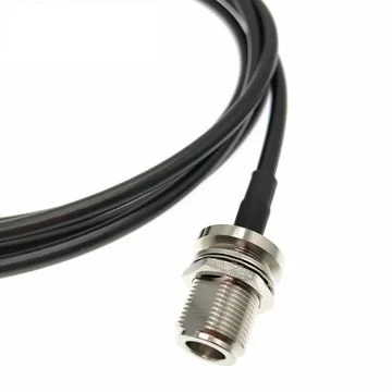 Cable coaxial de baja pérdida de la comunicación del conjunto de cables ALSR50 RG195 del alto rendimiento 58ohm