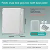 Caja gris de 400X300X180MM (con placa base)