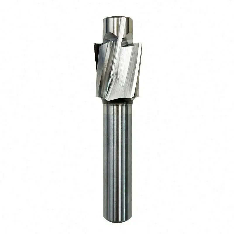 TEBAK Piloted Counterbore Cutter HSS Flat Bolt Hole Cap Screw Countersink Milling Tool 4 Flutes Pilot M3-M20 Router Slot Drill