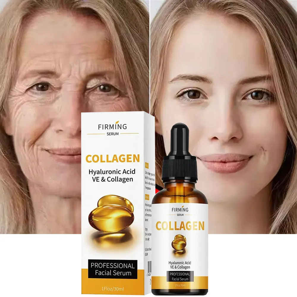 Crème Visage Raffermissante Homme - Collagène, Rétinol, Vitamine E, Acide Hyaluronique - 30g/60g - Neuf