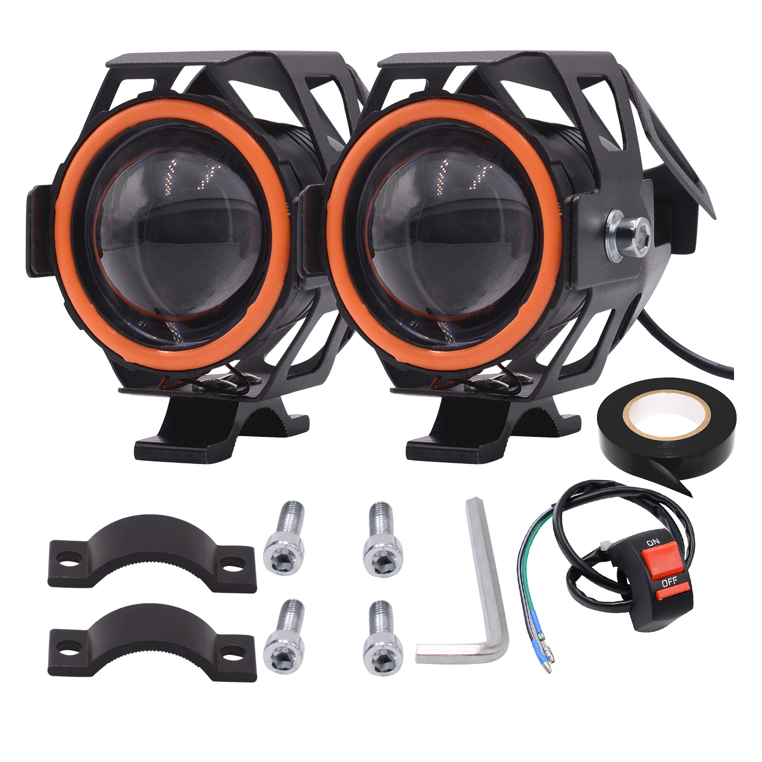 Модная супер яркая светодиодная фара для мотоцикла