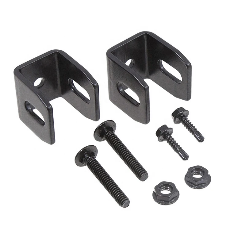 Fence Hardware Metal Square Post Support Fence Post Mounting Bracket High Quality Iron Steel Modern Garden Fence Powder Coated