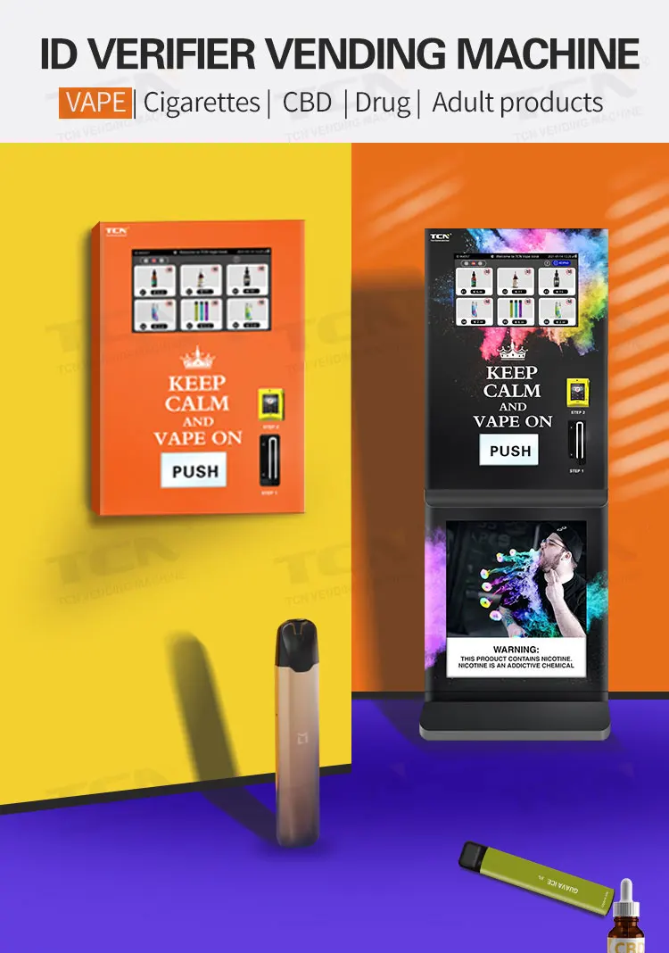 Tcn Small Vape Vending Machine Vending Machine For Vape Items Vape Pen Vending Machine With Id