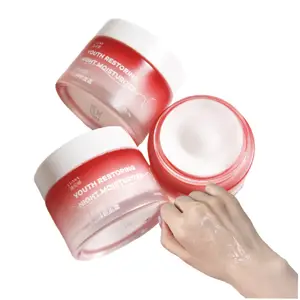 LUANA Overnight Recovery Natural Peony Extract Face Cream 50ml Deep Hydration Brightening Skin Tone Restoration for Dry Skin