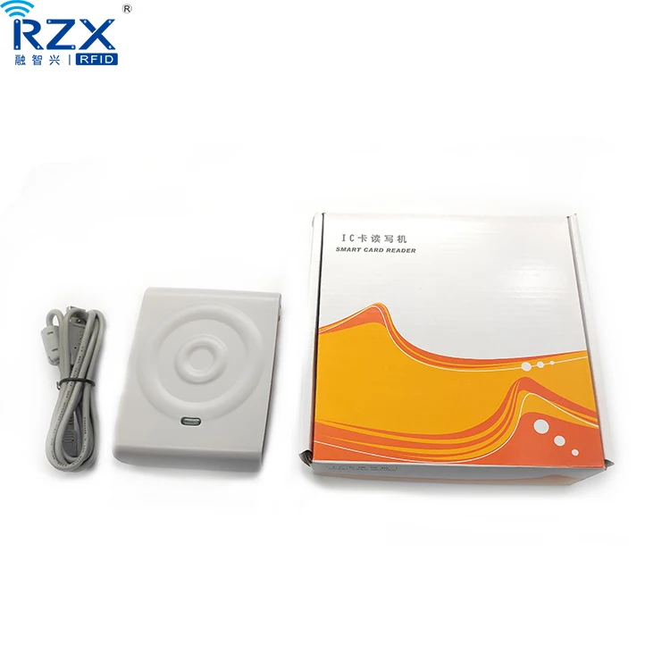 D8 USB Desktop RFID Reader 13.56Mhz Contactless Smart Card Reader ABS Material Free SDK