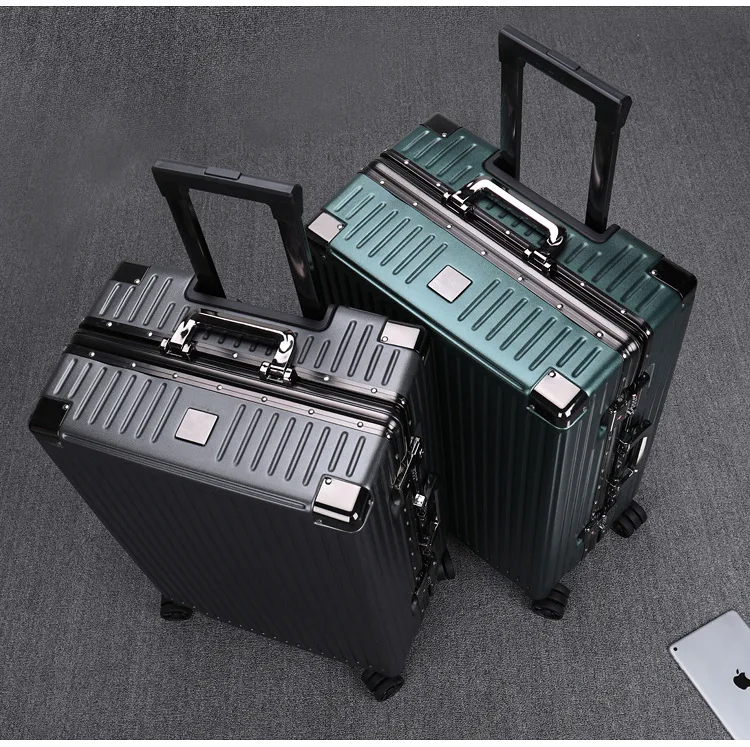 Medium Size 24 inch President Trolley with Dual zipper and 360 Degree 5  Wheels Moving Luggage Bag - QQ923