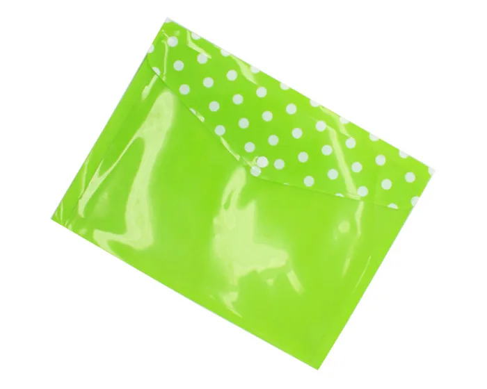 Custom Pp Plastic A4 Envelope Document Snap Closure Folder Clear Button ...