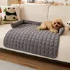 Corduroy round pet mat-dark gray
