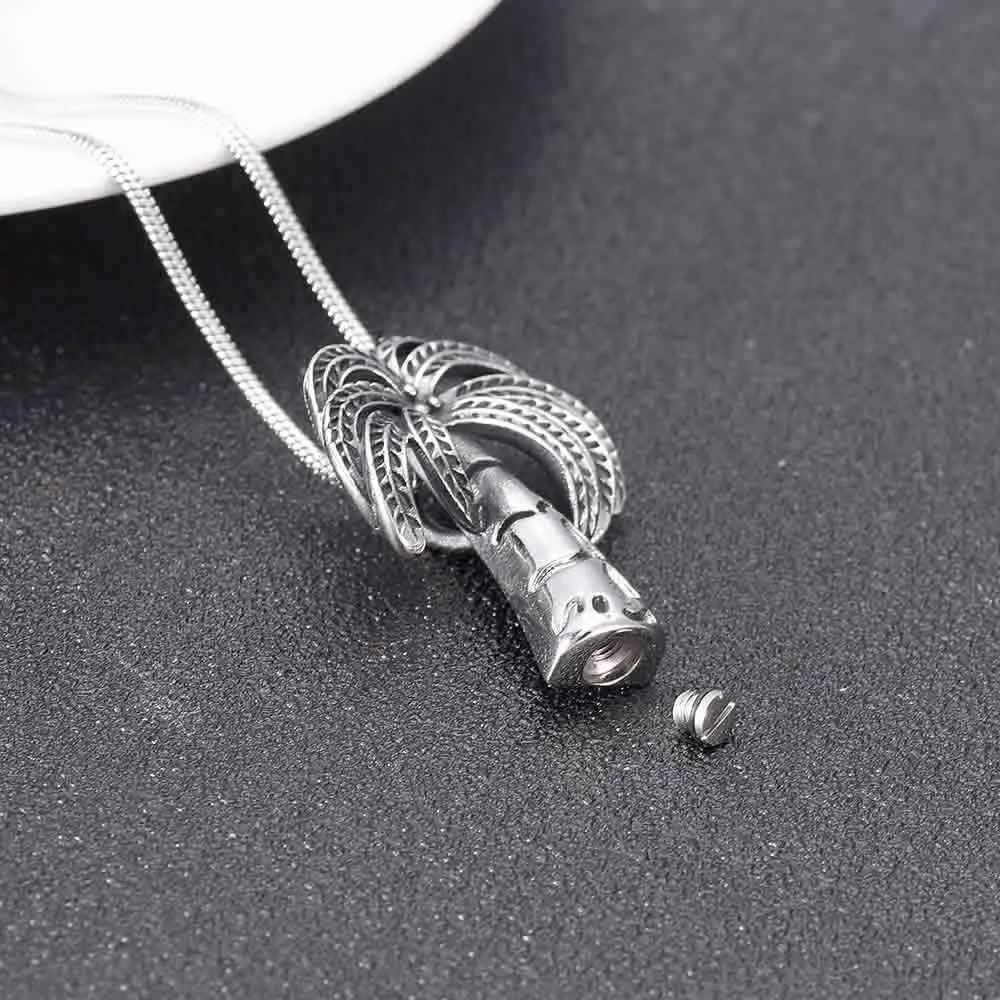Cremation Jewelry Coconut Tree Cremation Urn Necklace Mini cremation urn to commemorate the deceased relatives/pets