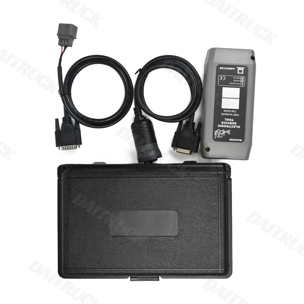 For JCB Electronic Service Tool Interface Wtih 9Pin and 6Pin Cable for JCB Machinery Auto Excavator Diagnosis Scanner