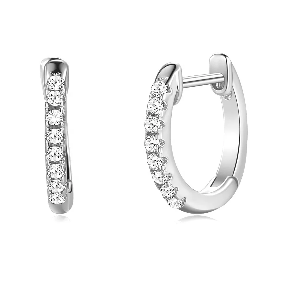 Sterling Silver Hoop Earrings for Women Minimalist Persing