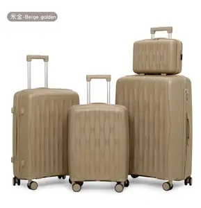 Luxury Lightweight Hard-Shell Travel Luggage Set PP Spinner Caster TSA Approval Manufacturer's Wholesale Cartons for Trips