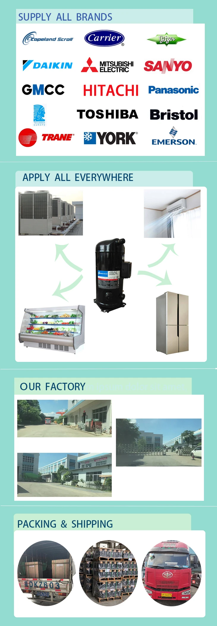 R134a 6.5hp Carrier Reefer Container Price 06dr241 Industrial Carlyle