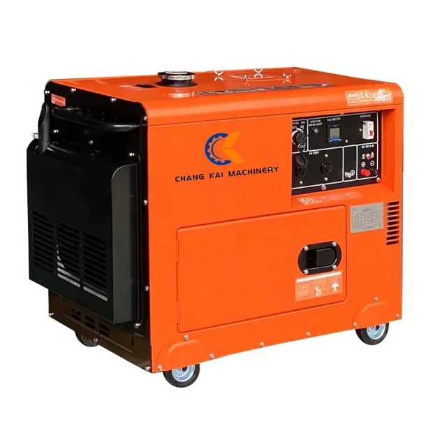 5 kW generators for home or business use - Diesel engines OEM factory standby or prime power 5 kW/5KVA optional color