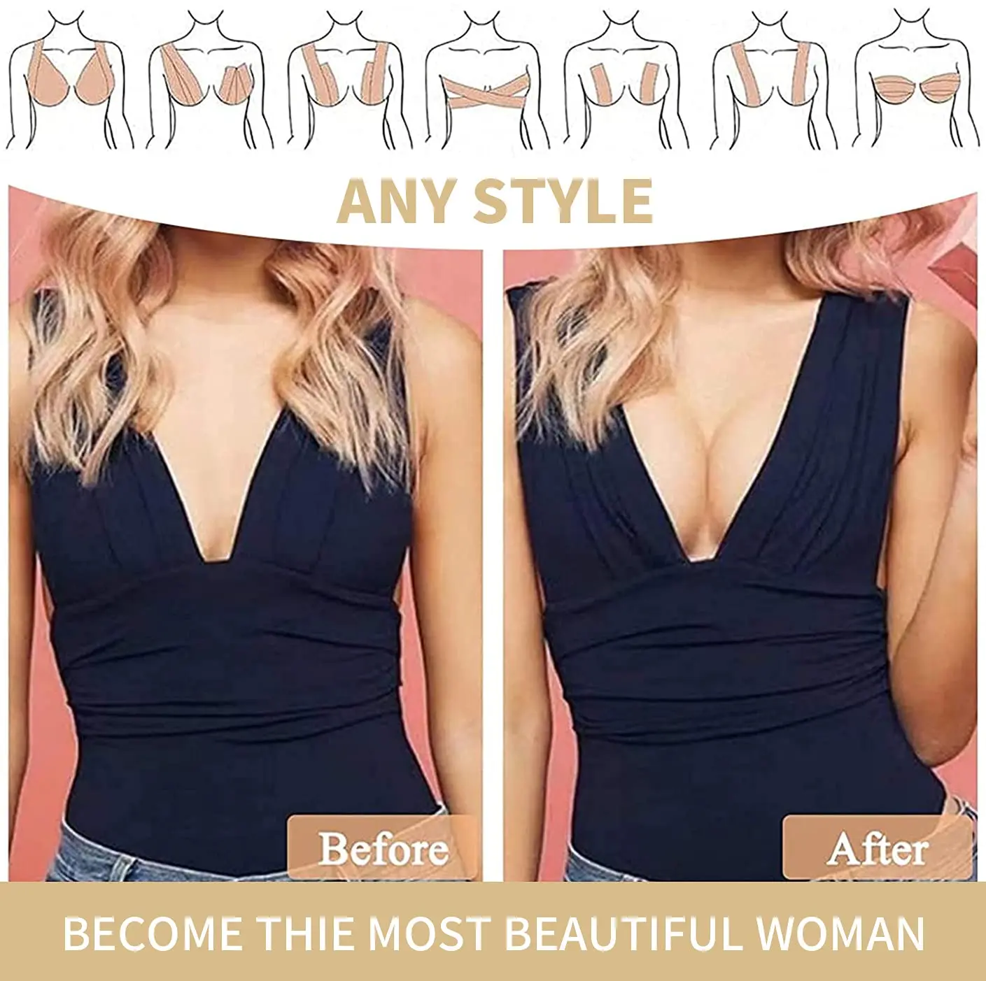 2023 5m Breast Lift Up Tape Coffee Color Boob Tape For Cup Ag Free Breathable Breast Lift Boob