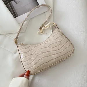 Vintage Gentle Temperament Small Square Bag 2023 One Shoulder Portable Fashion Casual Armpit Small Square Bag