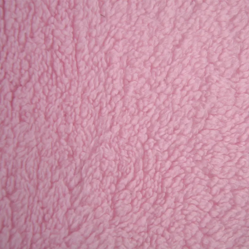 Multi-Colors Orange 100% Polyester Fabric Velvet Fleece Sherpa Fabric for Toys