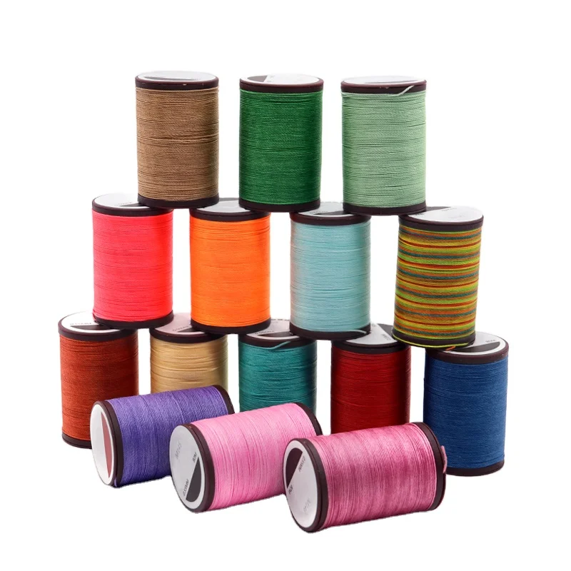 product 110 meters 100 polyester diy handmade sewing weaving thread 065mm round waxed thread for jewelry making findings-8