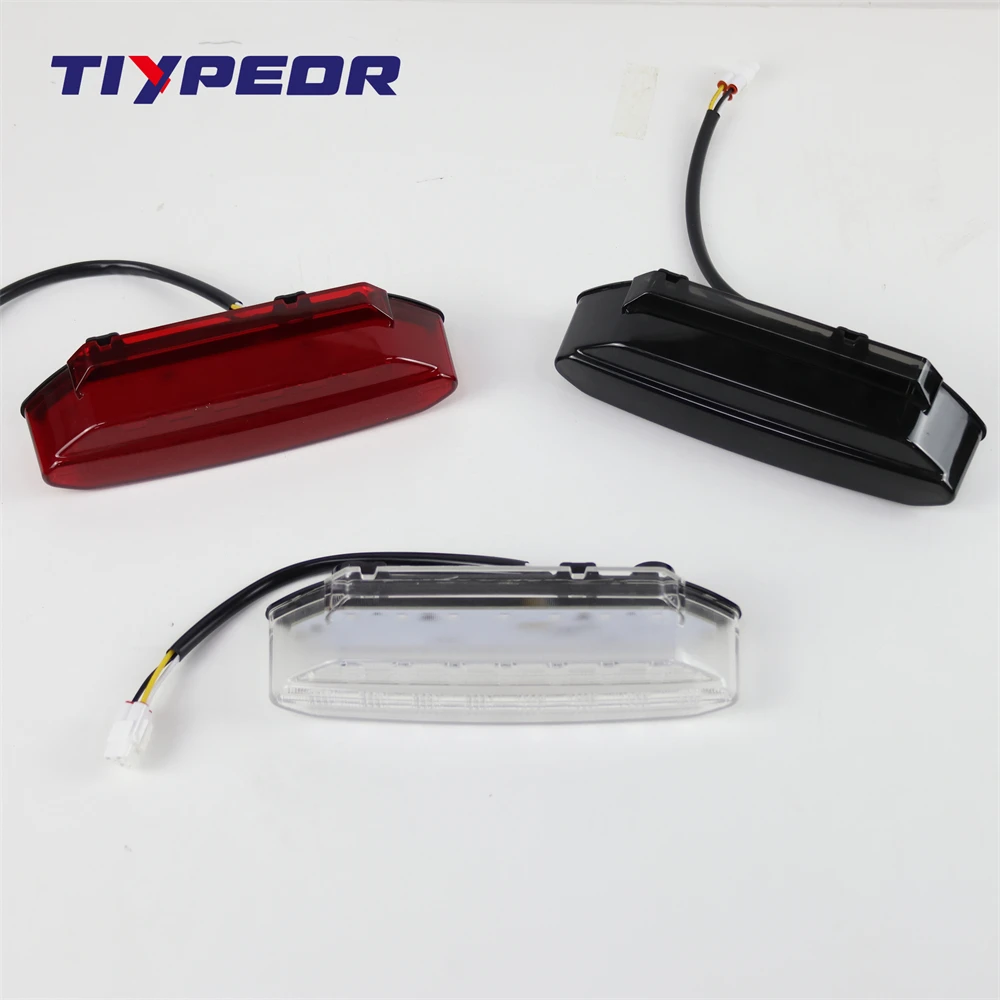 TIYPEOR ATV Red LED Taillights Brake Stop Light LED Rear Lamp for YFZ450 YFZ450R 2006-2009 Brighter Rear Tail Lamp manufacture