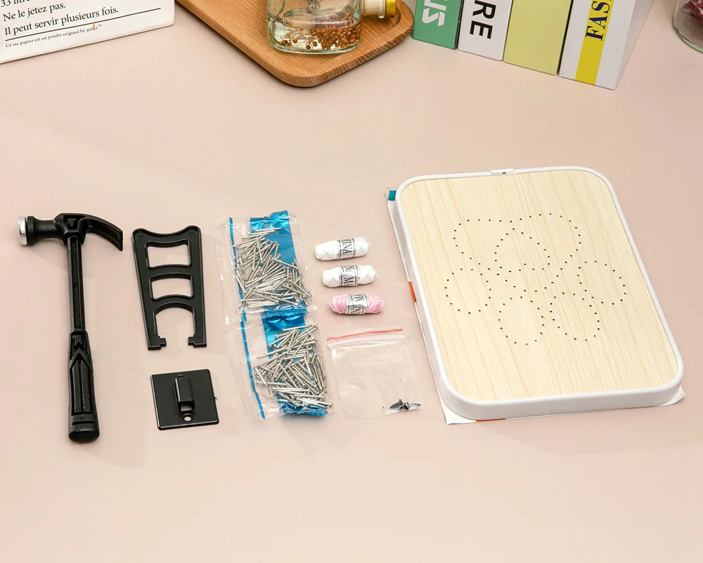 Cute String Art - DIY Hand Made 3D Craft Kit with Frame