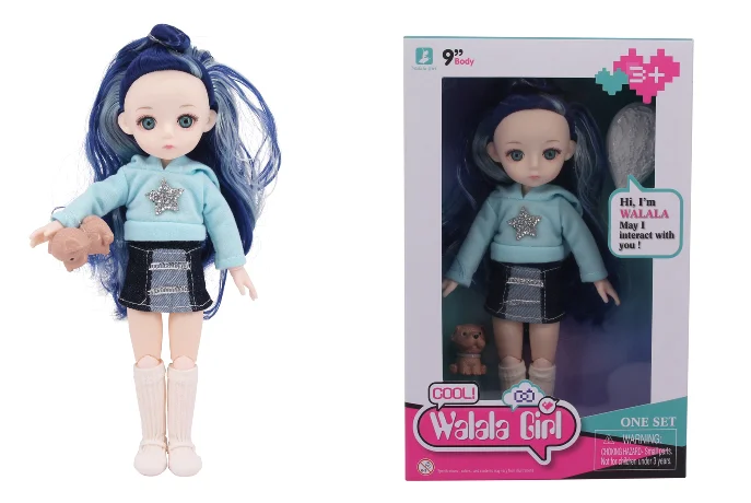 2024 Popular 24cm Fashion Doll Set Mini Articulated Toy With Accessory Puppy