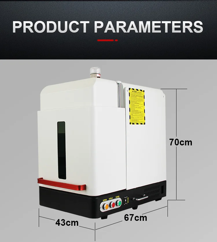 High Quality Laser of 20W 30W 50W the Portable Fiber Laser Marking Machine for Metal factory