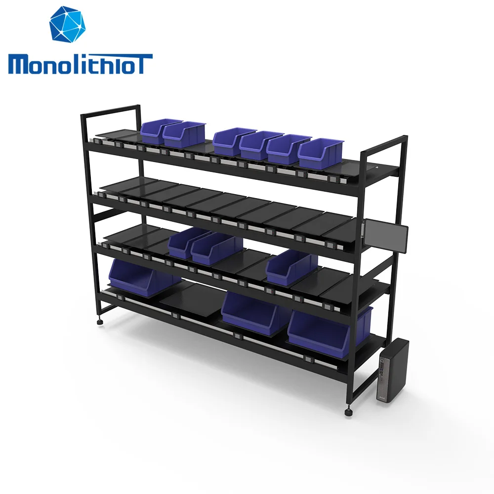 MonolithIoT Automatic Inventory Counting Management WMS System Smart Shelves for Fasteners Material Management