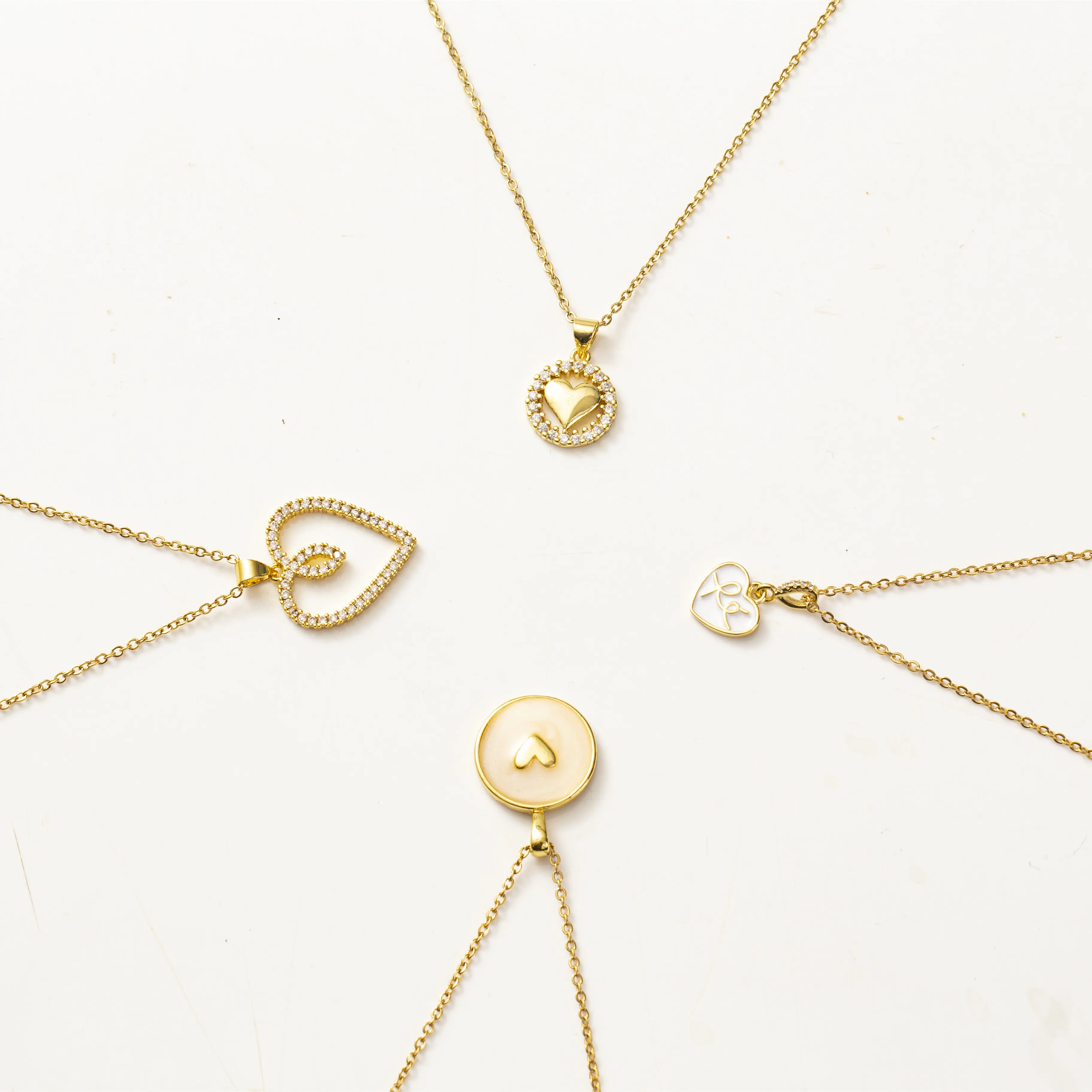 Collier Olivia Clara Niubò - Or 24 Carats Avec émail Vert Olive