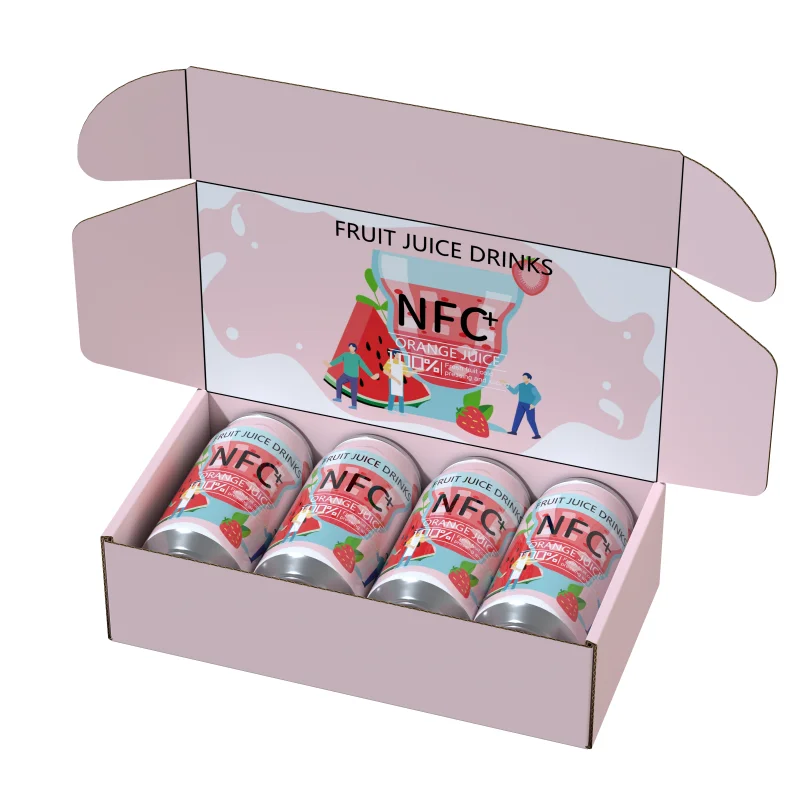 Scatole ondulate per la bellezza con stampa digitale, scatole di cartone per bevande da sei pezzi, scatole per bibite gassate, birra, succo di frutta e altre bevande gassate, confezione per lattine