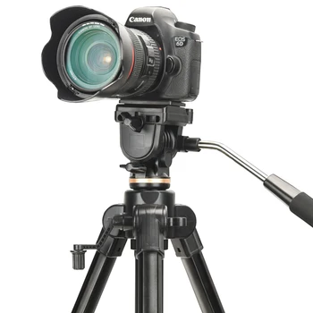 Q332 New Aluminum Alloy Tripod Stand 165cm Video Camera Tripod Stand With Panoramic Handle Head 8kg Load Digital Camera Stative detail image