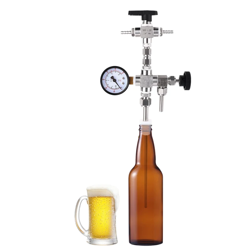 Upgraded Counter Pressure Bottle Filler With 060 Pressure Gauge