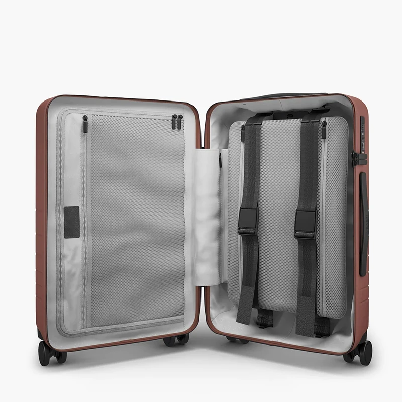 Custom LOGO Smart TSA Lock USB PC 20 Inch Suit Case Business Carry on Boarding Trolley Travel Suitcase Luggage With Laptop Bag