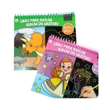 Scratch Art Paper Notebooks Magic Scratch Off Paper Set DIY Activity Pad for Kids Arts Crafts