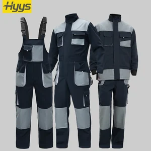 Factory Supply Workwear Jacket Pants for Men Women Work Coveralls Overalls Construction Work Bib Pants Clothes Uniforms Suits