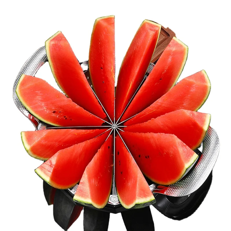 household super large stainless steel watermelon fruit cutting