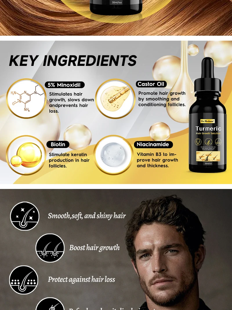 Hair Growth Serum Oil Treatment Prevent Hair Loss Products Massage