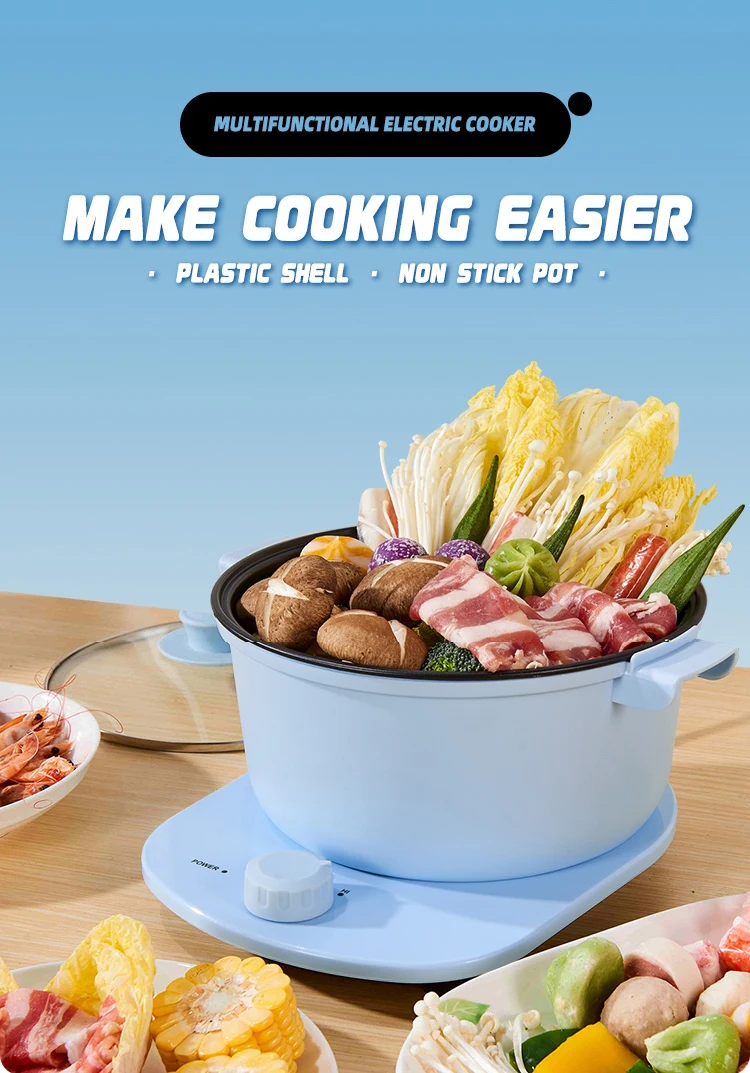 Large Capacity Electric Cooking Pot Multifunctional Hot Pot Heating