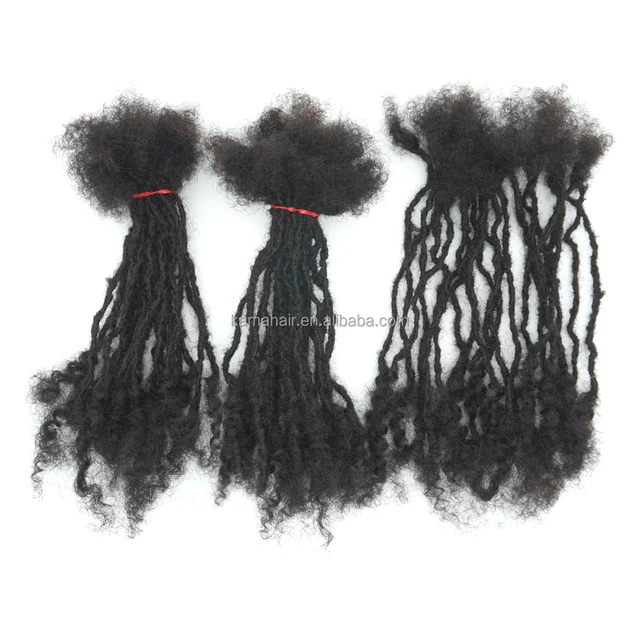 KAMA Indian Hair Remy High Quality Curly Ends Dreadlock Extensions Handmade Customizable Wholesale