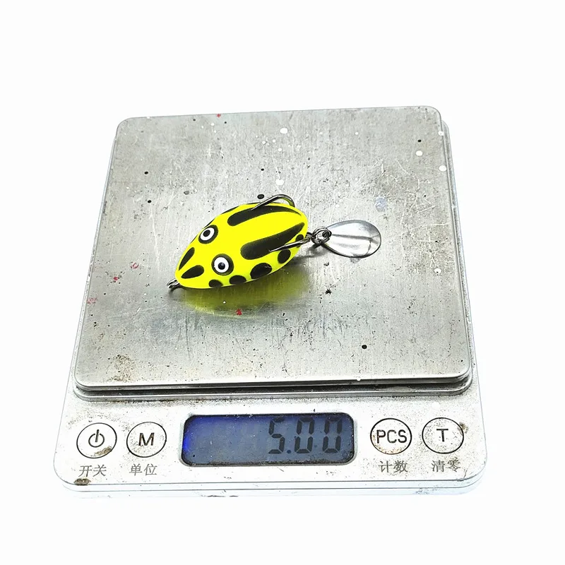 Blade Frog Fishing Lure Soft Baits Topwater Fishing Lures Handmade Frog Lure with Spoon